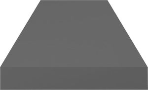 vidaXL Półki ścienne, 4 szt, wysoki połysk, szare, 80x23,5x3,8 cm, MDF 6