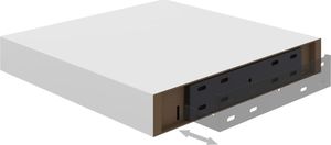 vidaXL Półki ścienne, 4 szt., białe, 23 x 23,5 x 3,8 cm, MDF 7