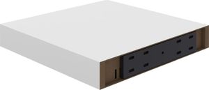 vidaXL Półki ścienne, 4 szt., białe, 23 x 23,5 x 3,8 cm, MDF 8