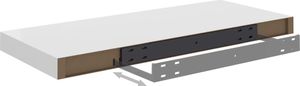 vidaXL Półki ścienne, 2 szt., białe, 60x23,5x3,8 cm, MDF 7
