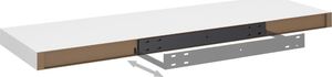 vidaXL Półki ścienne, 2 szt, białe, 80x23,5x3,8 cm, MDF 8