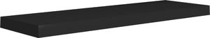 vidaXL Półki ścienne, 2 szt., czarne, 80 x 23,5 x 3,8 cm, MDF 4