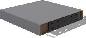 vidaXL Półki ścienne, 2 szt., szare, 23 x 23,5 x 3,8 cm, MDF 8