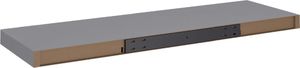 vidaXL Półki ścienne, 4 szt, szare, 80 x 23,5 x 3,8 cm, MDF 8