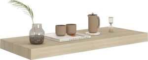 vidaXL Półki ścienne, 4 szt., kolor dębowy, 60x23,5x3,8 cm, MDF 3