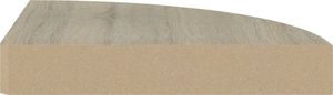 vidaXL Narożna półka ścienna, kolor dębowy, 25x25x3,8 cm, MDF 5