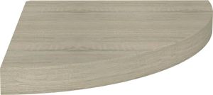 vidaXL Narożne półki ścienne, 4 szt., kolor dębowy, 35x35x3,8 cm, MDF 4