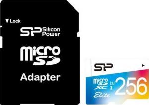 Karta Silicon Power Colorful Elite MicroSDXC 256 GB Class 10 UHS-I/U1  (SP256GBSTXBU1V20SP) 2