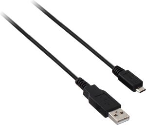 Kabel USB V7 USB-A - micro-B 1 m Czarny (V7E2USB2AMCB-01M) 1