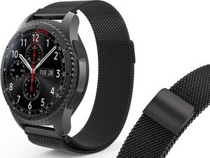 4kom.pl Bransoleta Milanese Gear S3/ watch 46mm 25.8cm czarny 2