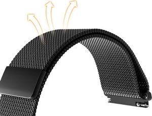 4kom.pl Bransoleta Milanese Gear S3/ watch 46mm 25.8cm czarny 6