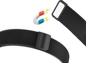 4kom.pl Bransoleta Milanese Gear S3/ watch 46mm 25.8cm czarny 8