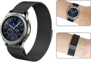 4kom.pl Bransoleta Milanese Gear S3/ watch 46mm 25.8cm czarny 10