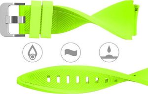 4kom.pl Gumowy pasek sportowy do Samsung Gear S3 / watch 46mm karbon zielony (31979) 5