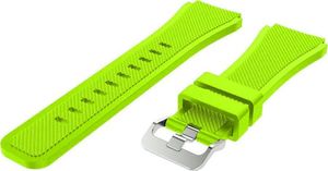 4kom.pl Gumowy pasek sportowy do Samsung Gear S3 / watch 46mm karbon zielony (31979) 6