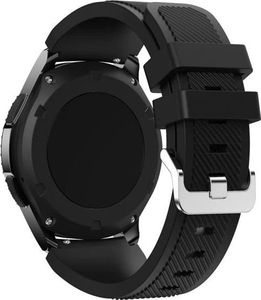 4kom.pl Gumowy pasek sportowy do Samsung Gear S3 / watch 46mm karbon czarny (31977) 3