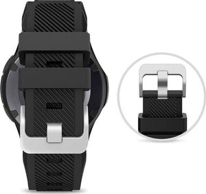 4kom.pl Gumowy pasek sportowy do Samsung Gear S3 / watch 46mm karbon czarny (31977) 4