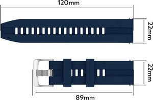 Alogy Pasek Soft Gear S3/ Watch 46mm Granatowy 4