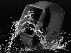 Alogy Etui silikonowe do Smartwatch Xiaomi Amazfit Bip Czarne + 5x Folia Alogy uniwersalny 4