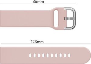 Alogy Pasek Soft Galaxy Watch Active 2 różowy (20mm) 4