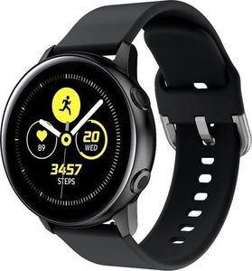Alogy Pasek Soft Galaxy Watch Active 2 czarny (20mm) 2