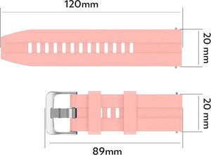 Alogy Pasek Soft Galaxy Watch Active 2 Różowy (20mm) 4