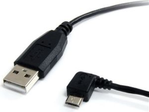 Kabel USB StarTech USB A/90 stopniowy MicroB, 3ft (UUSBHAUB3LA) 1