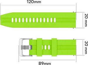 Alogy Pasek Soft Galaxy Watch Active 2 Zielony (20mm) 4