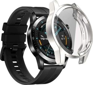 Alogy Etui silikonowe Watch GT 2 Sport/ Classic 46mm Srebrne 4