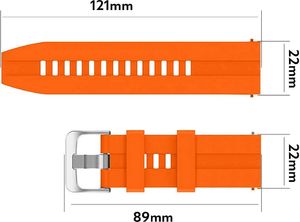 Alogy Pasek Soft Gear S3/ Watch 46mm pomarańczowy 4