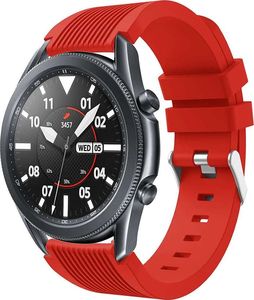 Alogy Pasek Guma Gear S3 / watch 46mm czerwony (22mm) 1
