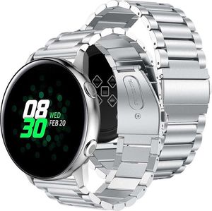 Alogy Bransoletka Stainless steel Galaxy Watch Active 2 19cm (20mm) Srebrna 1