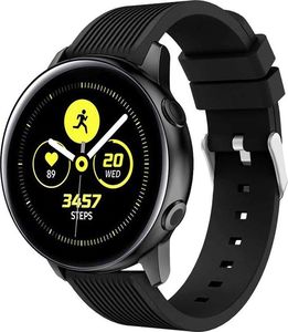 Alogy Pasek sportowy TPU Galaxy Watch Active 2 Czarny (20mm) 1