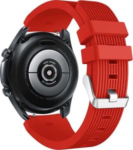 Alogy Pasek sportowy Guma do Samsung Gear S3 / watch 46mm czerwony + Szkło (42837) 2