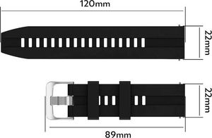 Alogy Pasek Soft Gear S3/ Watch 46mm Czarny 4