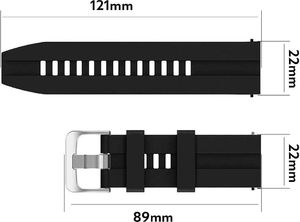 Alogy Pasek Soft Gear S3/ Watch 46mm Czarny 4