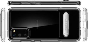 Spigen Etui Spigen Slim Armor Essential S do Samsung Galaxy S20 Crystal Clear + Szkło Alogy FG uniwersalny 5