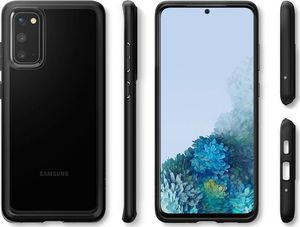 Spigen Etui Spigen Ultra Hybrid do Samsung Galaxy S20 Matte Black + Szkło Alogy FG uniwersalny 5