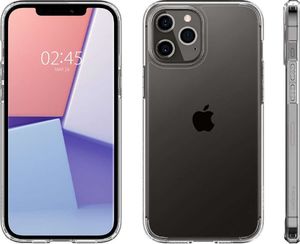 Spigen Etui Spigen Ultra Hybrid do Apple iPhone 12 Pro Max 6.7 Crystal Clear + Szkło Alogy uniwersalny 3