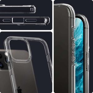 Spigen Etui Spigen Ultra Hybrid do Apple iPhone 12 Pro Max 6.7 Crystal Clear + Szkło Alogy uniwersalny 8
