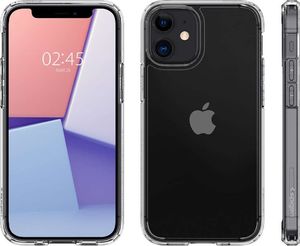 Spigen Etui Spigen Ultra Hybrid do Apple iPhone 12 Mini 5.4 Crystal Clear + Szkło Alogy uniwersalny 3