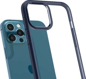 Spigen Etui Spigen Ultra Hybrid do Apple iPhone 12/ 12 Pro 6.1 Navy Blue + Szkło Alogy uniwersalny 3
