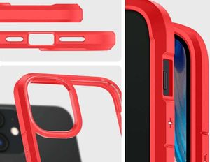 Spigen Etui Spigen Ultra Hybrid do Apple iPhone 12 Mini 5.4 Red + Szkło Alogy uniwersalny 3
