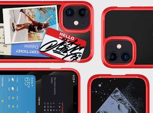 Spigen Etui Spigen Ultra Hybrid do Apple iPhone 12 Mini 5.4 Red + Szkło Alogy uniwersalny 4