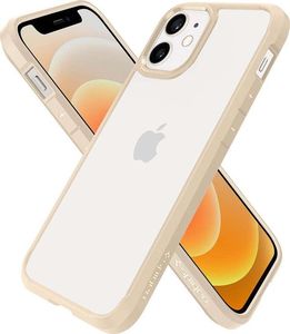 Spigen Etui Spigen Ultra Hybrid do Apple iPhone 12 Mini 5.4 Sand Beige + Szkło Alogy uniwersalny 5