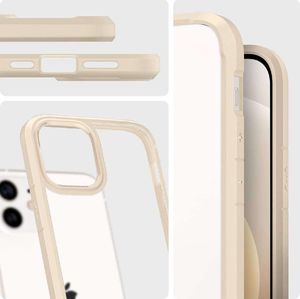 Spigen Etui Spigen Ultra Hybrid do Apple iPhone 12 Mini 5.4 Sand Beige + Szkło Alogy uniwersalny 8