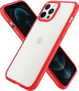 Spigen Etui Spigen Ultra Hybrid do Apple iPhone 12/ 12 Pro 6.1 Red + Szkło Alogy uniwersalny 5
