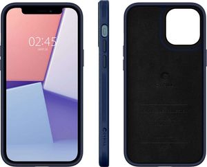 Spigen Etui Spigen Ciel Leather Brick do Apple iPhone 12/ 12 Pro 6.1 Navy uniwersalny 3
