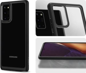 Spigen Etui Spigen Ultra Hybrid do Samsung Galaxy Note 20 Matte Black + Szkło Alogy Full uniwersalny 5