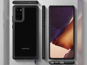 Spigen Etui Spigen Ultra Hybrid do Samsung Galaxy Note 20 Matte Black + Szkło Alogy Full uniwersalny 7